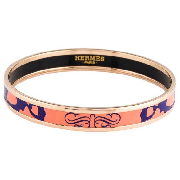 NEVER WORN Hermès Narrow Enamel Bangle - Picture 1 of 8